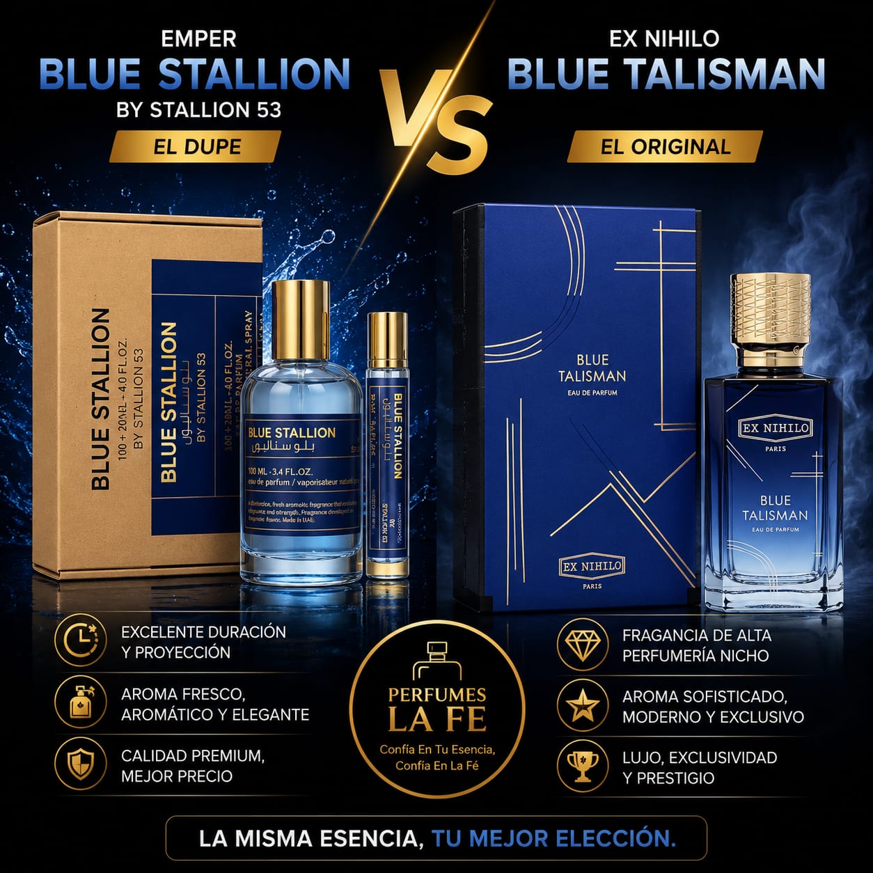 Set Emper Blue Stallion Men 100ml + Decant 20ml by Stallion 53 2pcs